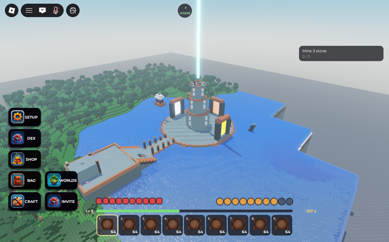 The First Light Bastion — the spawn island