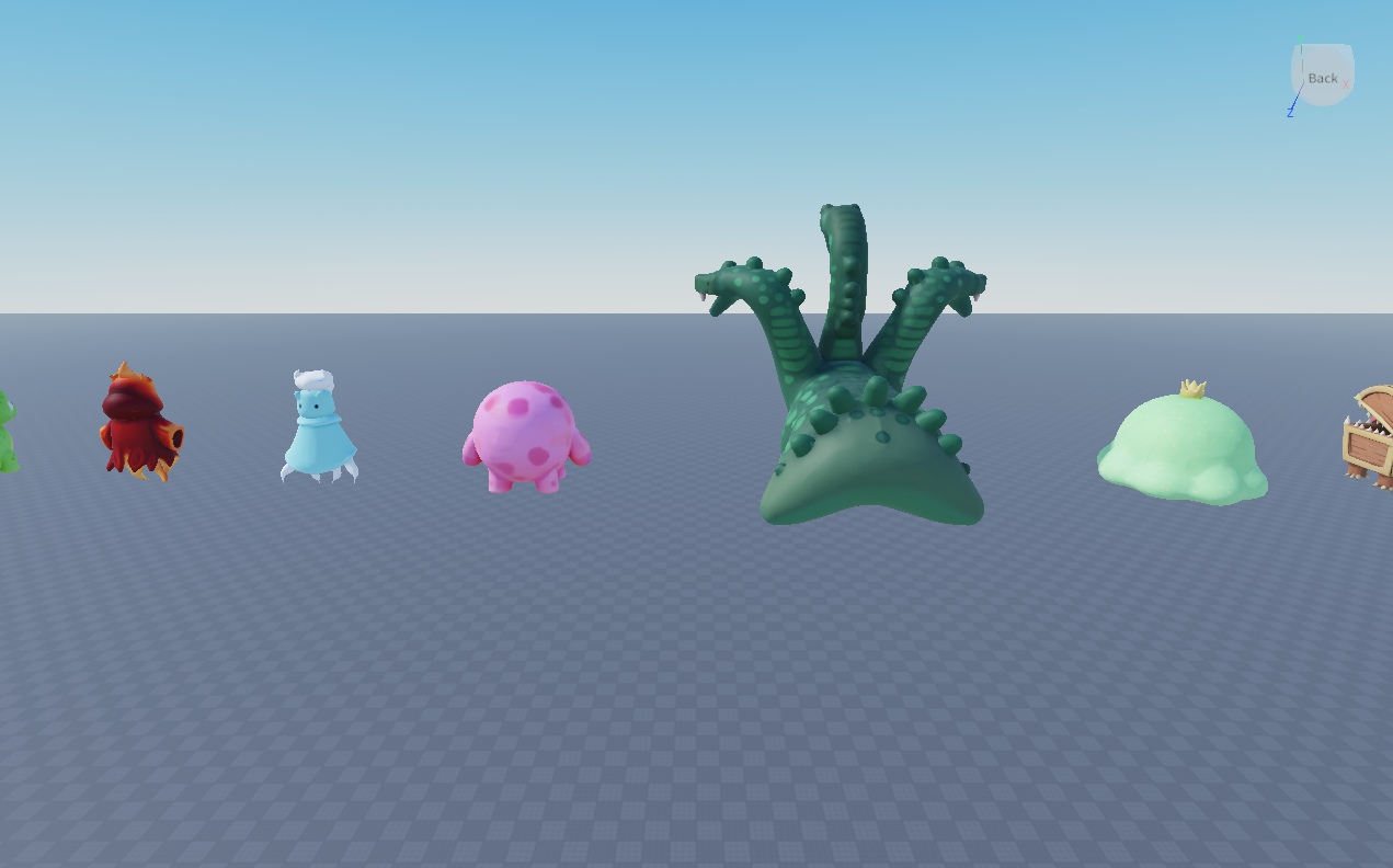 Part of the creature family — Ember Wisp, Gale Wisp, Gazer, the Hydra, Mega Blobby and the Mimic.